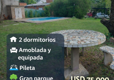 CASA EN VILLA URQUIZA, AMOBLADA Y EQUIPADA